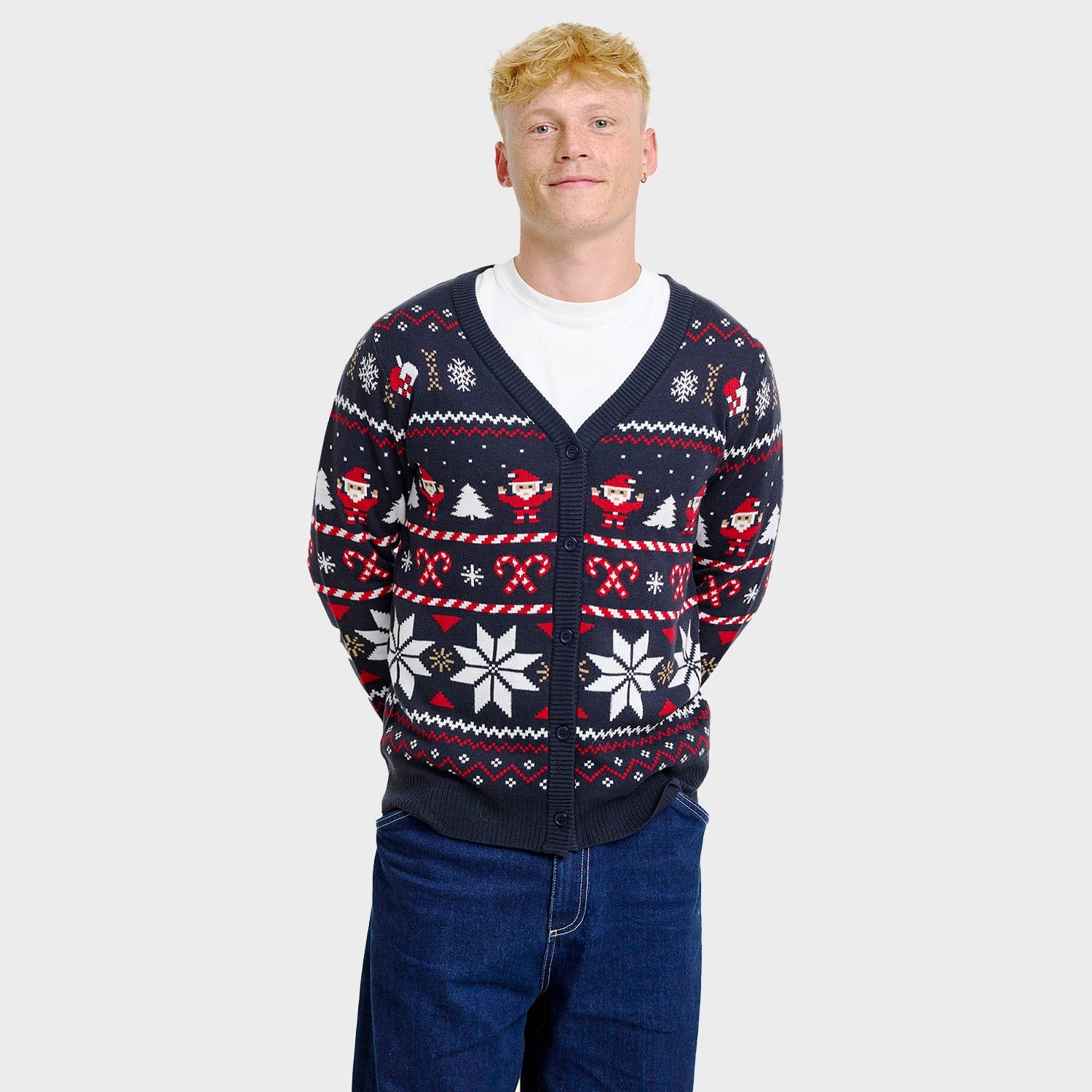 Santa’s julcardigan – Herr